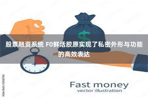 股票融资系统 F0鲜活胶原实现了私密外形与功能的高效表达