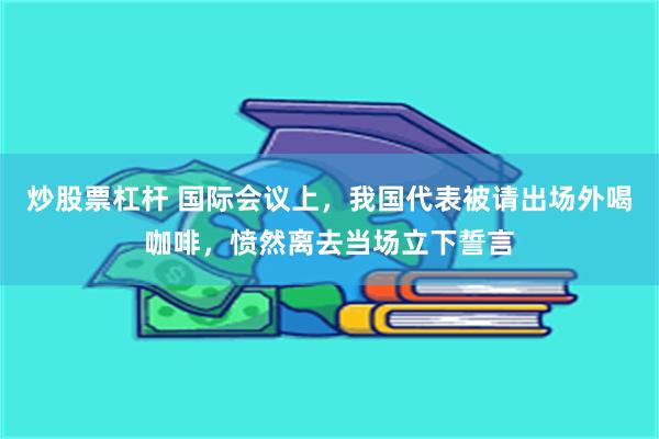 炒股票杠杆 国际会议上，我国代表被请出场外喝咖啡，愤然离去当场立下誓言